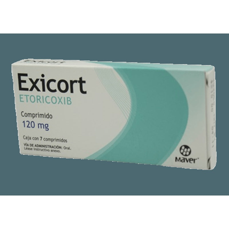 Etoricoxib 120 Mg Con 7 Tabletas Exicort