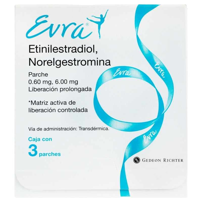 Evra 0.60 Mg 3 Parche Tópica