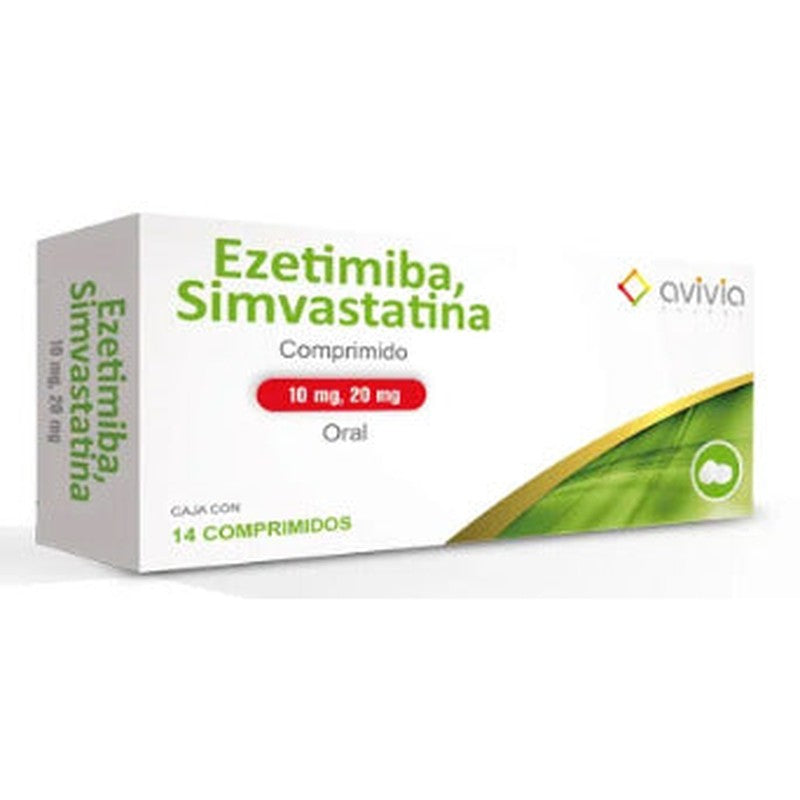 Ezetimba  Simvastatina 10  20 Mg Con 14 Comprimidos Avivia 7506344500679 2