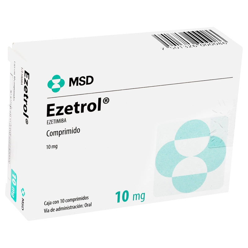 Ezetrol 10 Mg Con 10 Tabletas 7501326000086 perfil 3