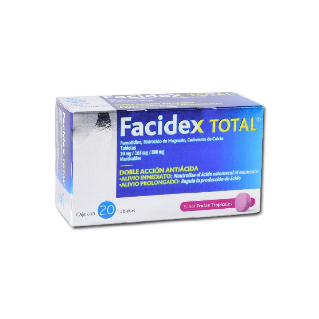 Facidex Total 10 / 165 / 800 Mg Con 20+10 Tabletas Mast 7501299309223
