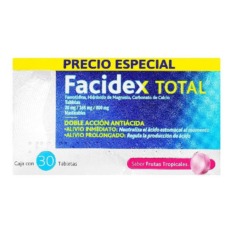 Facidex Total Frutas Tropicales 30 Tabletas Mast