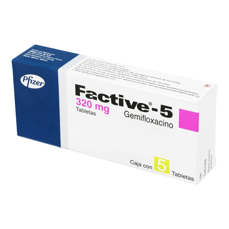 Factive 5 320 Mg Con 5 Tabletas