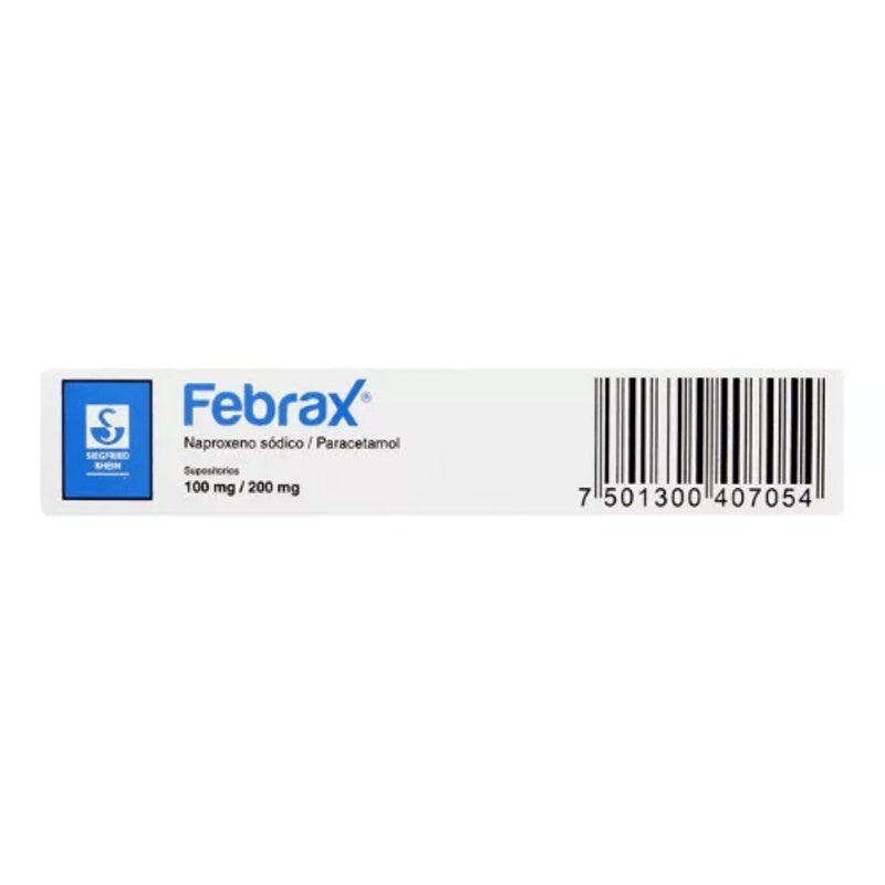 Febrax 100 / 200 Mg 5 Supositorios