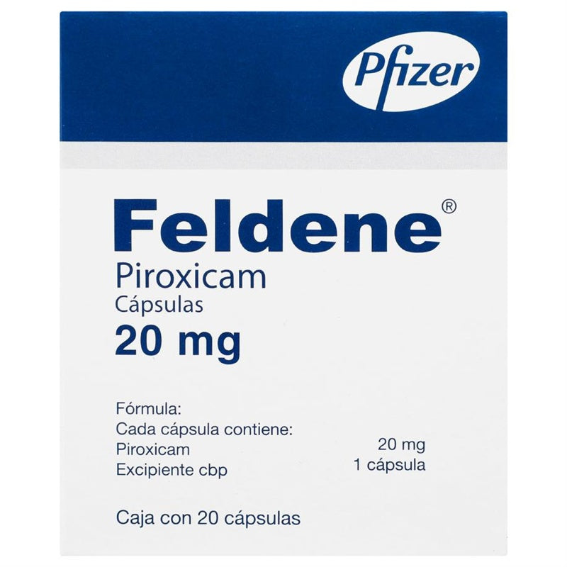 Feldene 20Ng 20 Capsulas