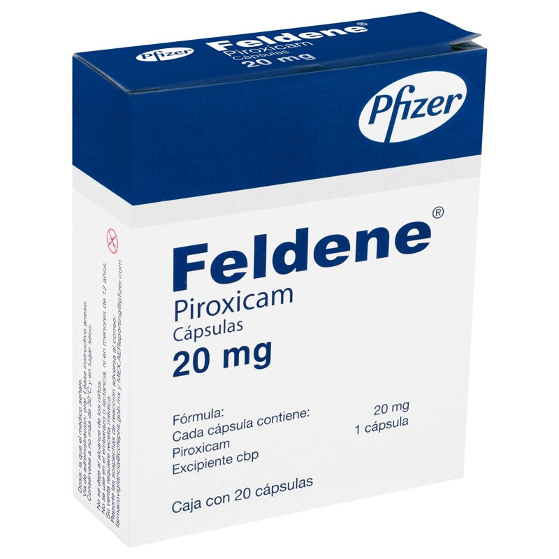 Feldene 20Ng 20 Capsulas