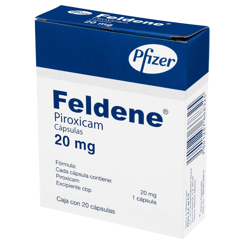 Feldene 20Ng 20 Capsulas