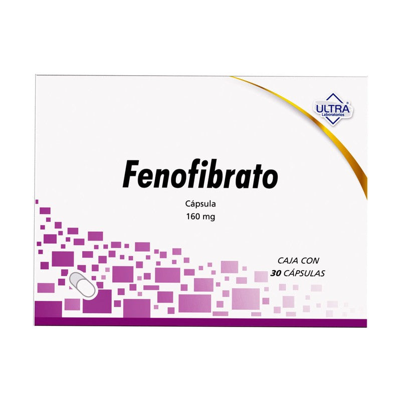 Fenofibrato 160 Mg Con 30 Capsulas Ultra 7502216790513