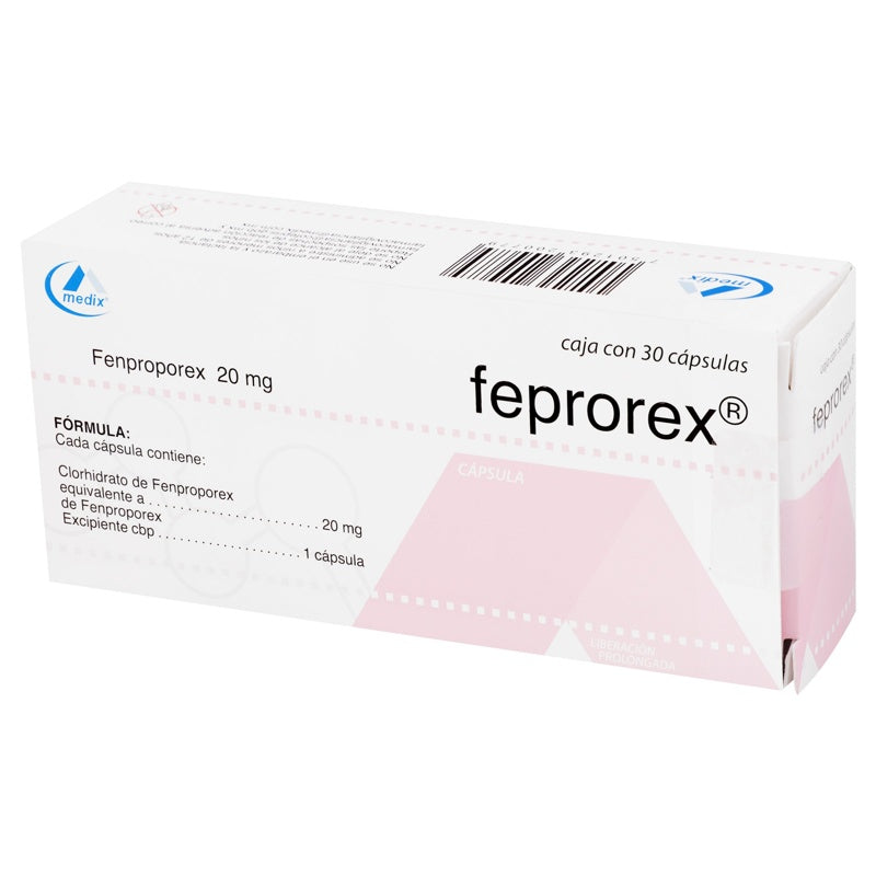 Feprorex 20 Mg Con 30 Capsulas