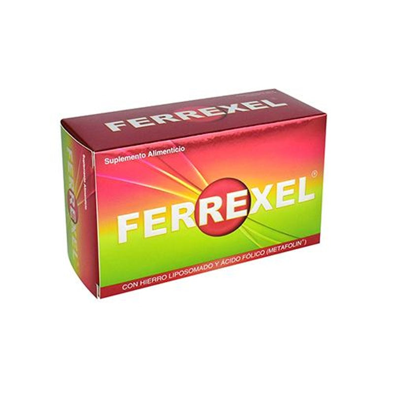 Ferrexel 585 Mg Con 60 Capsulas Suplemento Alimenticio