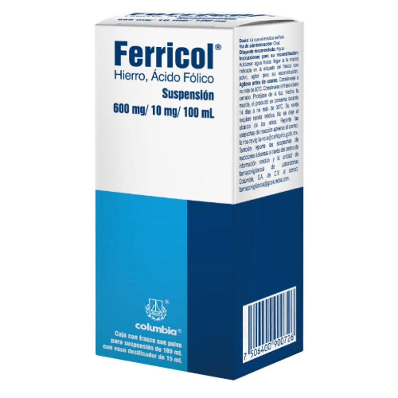Ferricol 600 / 10 Mg / 100 Ml 100 Ml Suspensión