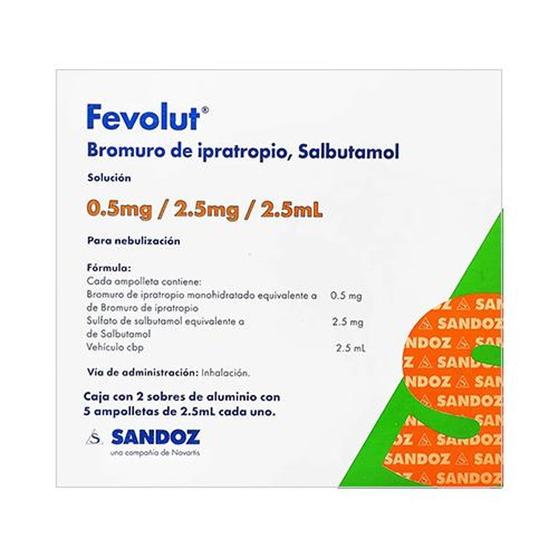 Fevollut 0.5 / 2.5 Mg / 2.5 Ml 2.5 Ml 5 Ampolletas