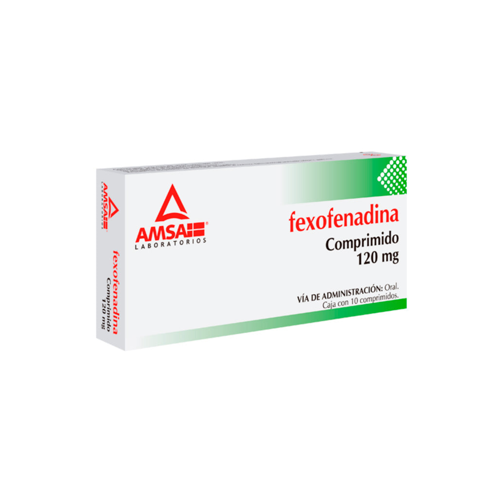 Fexofenadina 120 Mg Con 10 Comprimidos Amsa 7501349027060