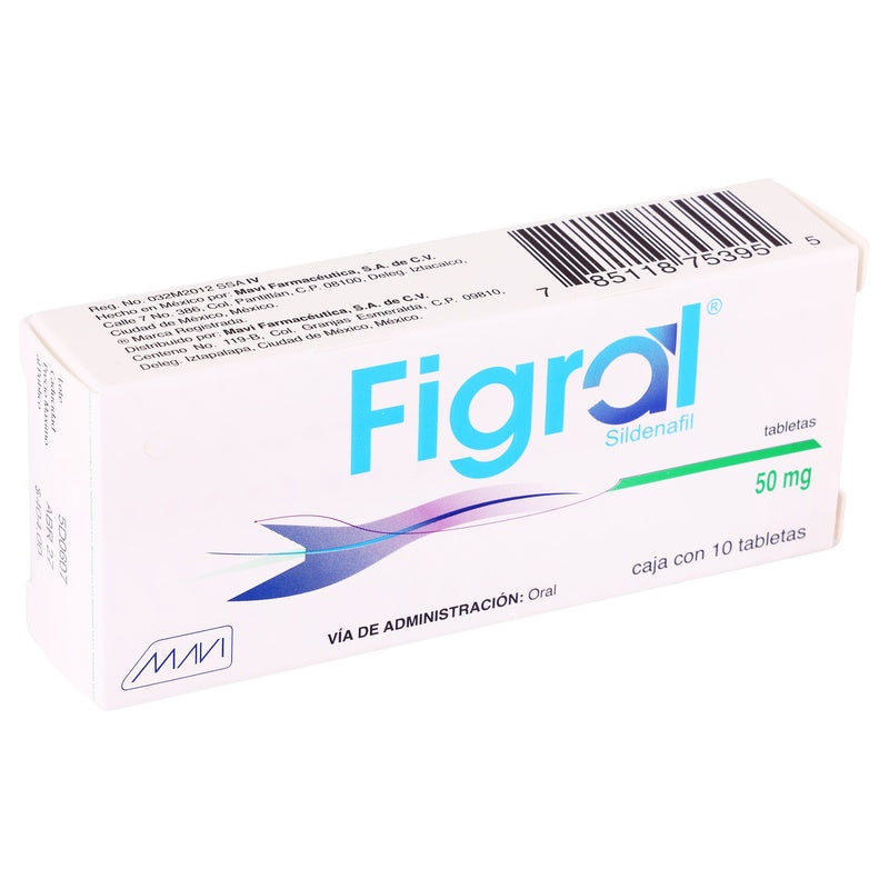 Figral (Sildenafil) Tabletas 50Mg Con 10 785118753955