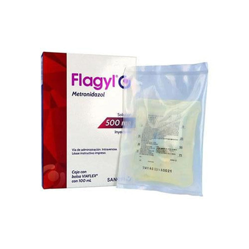 Flagyl 500 Mg / 100 Ml 100 Ml Solución Inyectable Iv