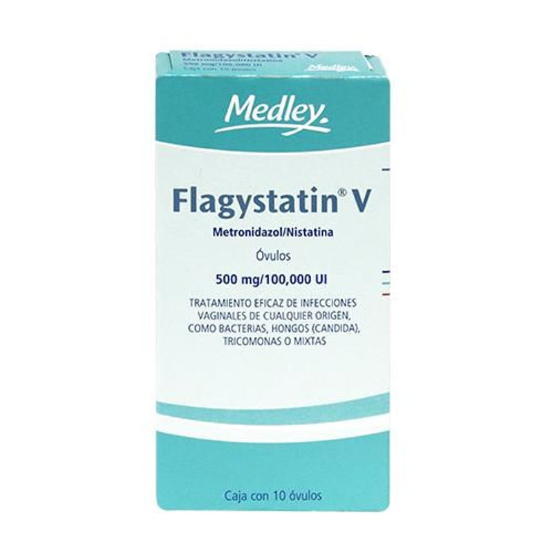 Flagystatin 500 Mg / 100000Ui 10 Ov Vag