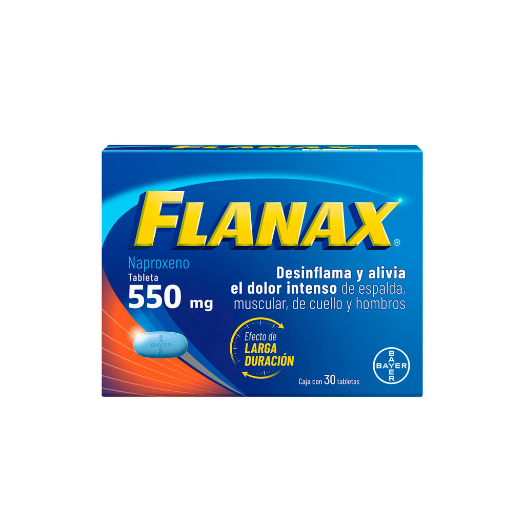 Flanax 550 Mg Con 30 Tabletas 7501008498880