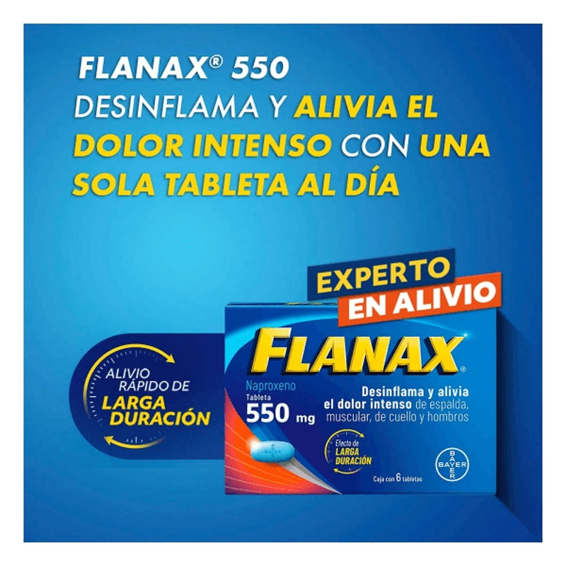 Flanax 550 Mg Con 6 Tabletas