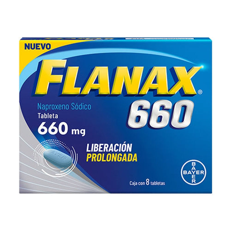 Flanax 660 Mg Con 8 Tabletas