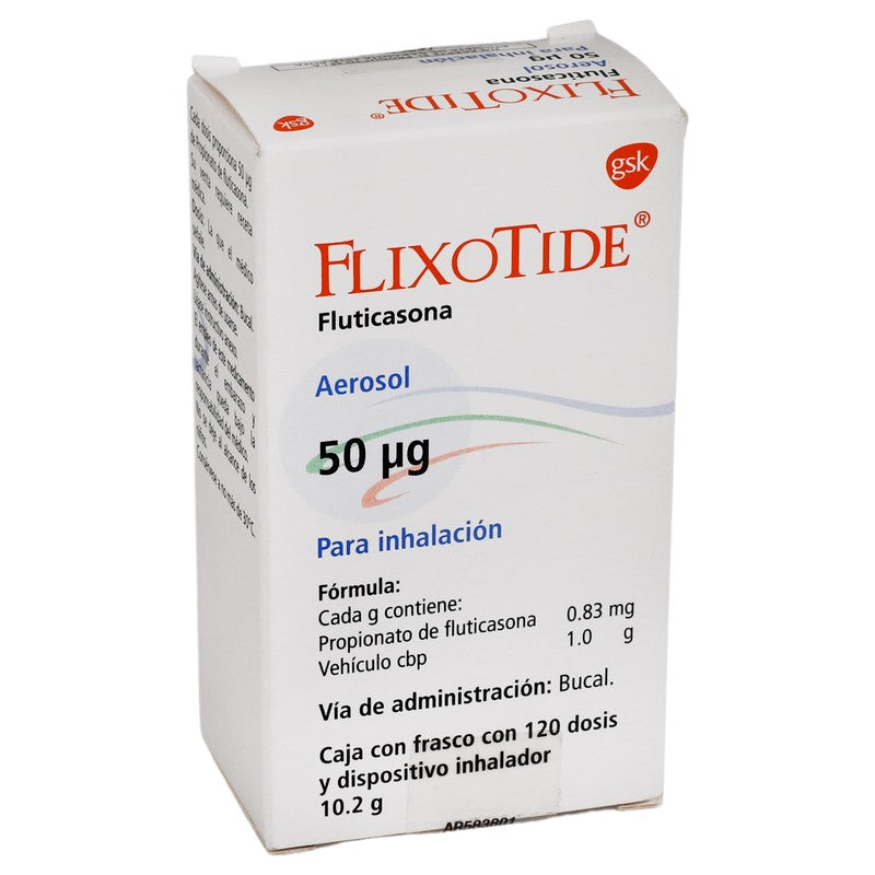 Flixotide 50Mcg 10.20 Gr 120Dosis Inh Aer 7501043160971 3