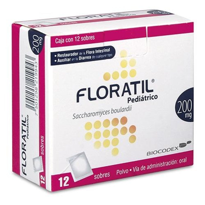Floratil Pediátrico 200 Mg 12 Sobres