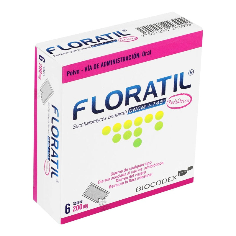 Floratil Pediátrico 200 Mg 6 Sobres 7501298243009 perfil 2