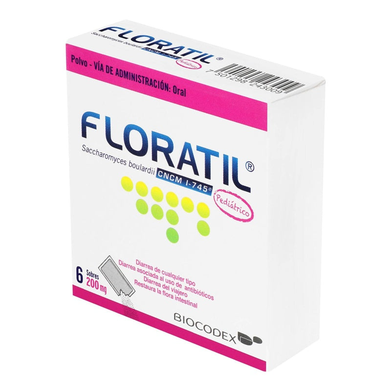 Floratil Pediátrico 200 Mg 6 Sobres 7501298243009 perfil 3