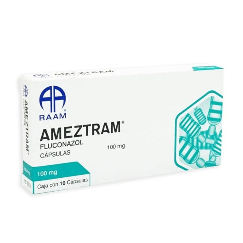 Fluconazol 100 Mg Con 10 Capsulas Ameztram