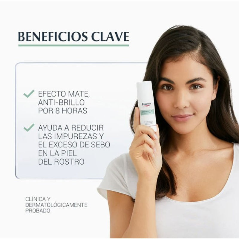 Fluido Eucerin Facial Hidra Mat 50 Ml