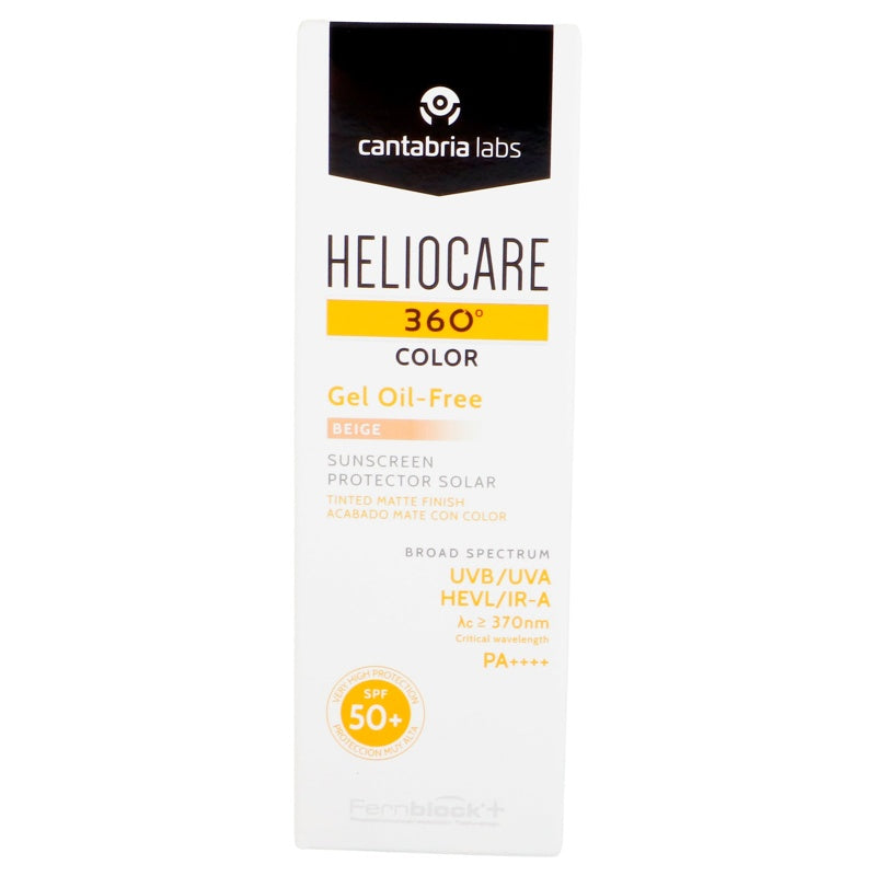 Fotoprotector Heliocare 360 Oil Free Beige Grasa Fps 50+ 50 Ml