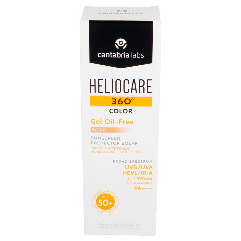 Fotoprotector Heliocare 360 Oil Free Beige Grasa Fps 50+ 50 Ml
