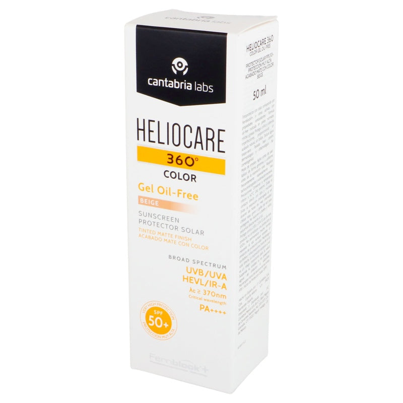 Fotoprotector Heliocare 360 Oil Free Beige Grasa Fps 50+ 50 Ml