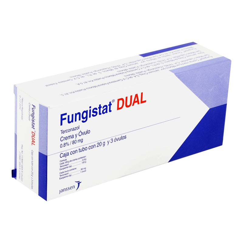 Fungistat Dual Crema 0.8% 20 Gr Crema Vag Ovulos 7501100053031 perfil 3