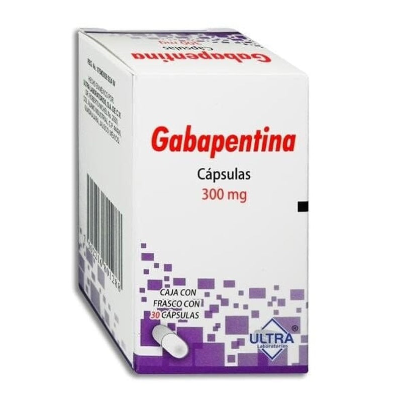 Gabapentina 300 Mg Con 30 Capsulas Ultra
