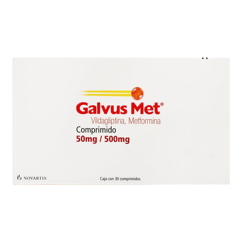 Galvus Met 50 / 500 Mg Con 30 Comprimidos