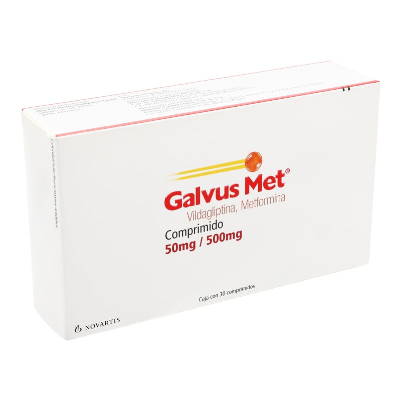 Galvus Met 50 / 500 Mg Con 30 Comprimidos