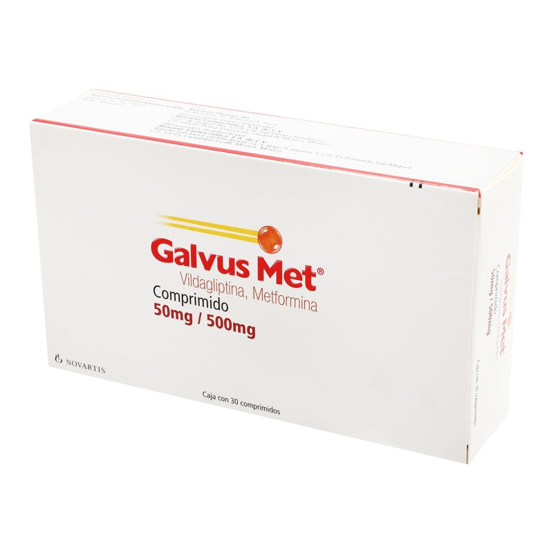 Galvus Met 50 / 500 Mg Con 30 Comprimidos