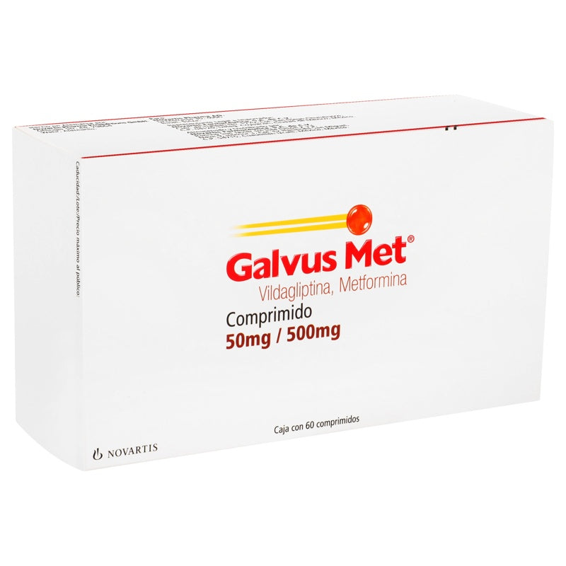 Galvus Met 50 / 500 Mg Con 60 Comprimidos