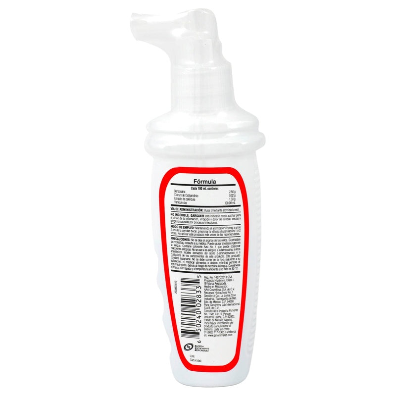 Gargax 1 / .02 / 1.33 Gr / 100 Ml 60 Ml Solución Buco 650240028335 perfil 7