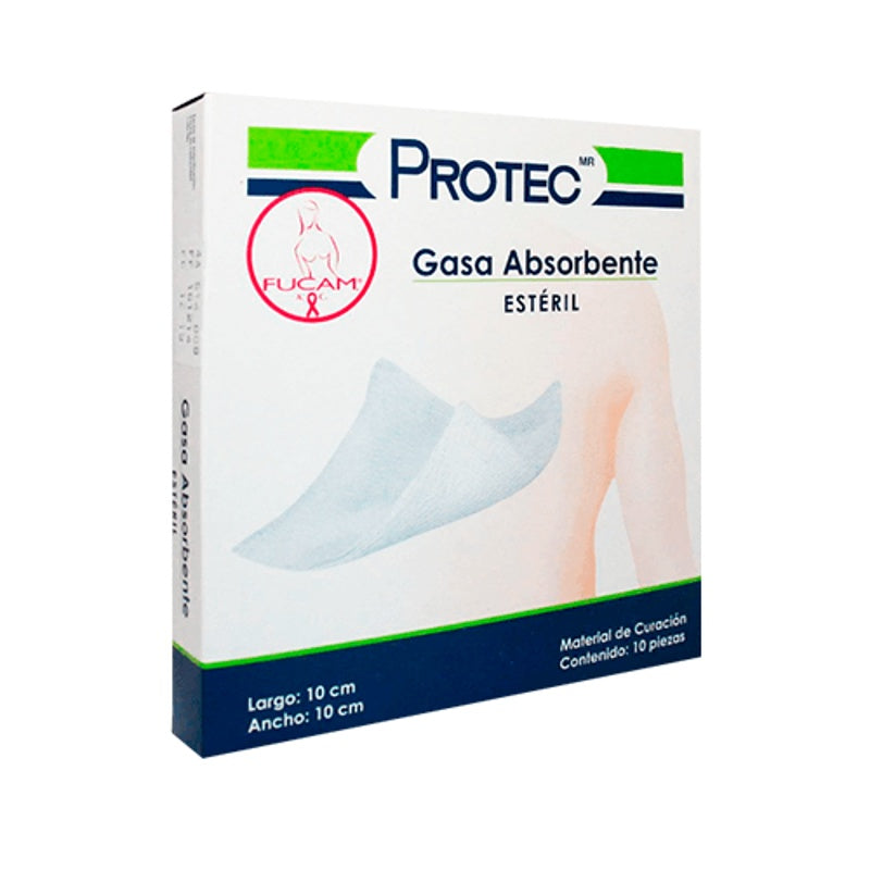 Gasa Esterilizada Protec 10X10Cm 10 Sobres 7501048613601