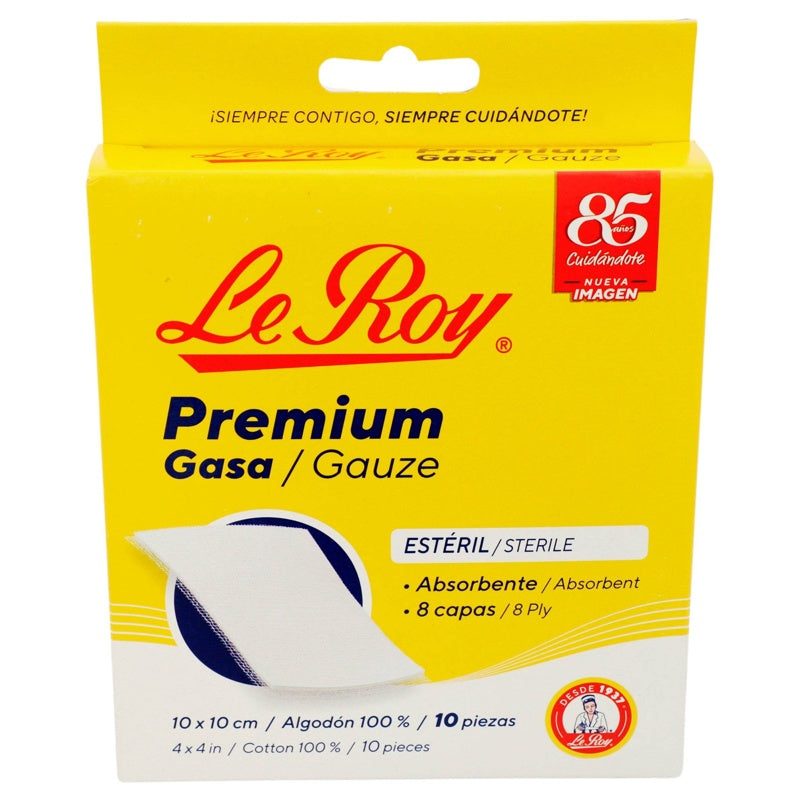 Gasa Le Roy 10X10Cm Con 10 Grande 729513103991 perfil 3