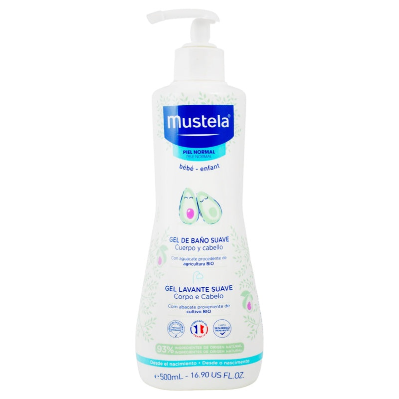Gel Mustela Baño Suave Pnor Bebé500 Ml