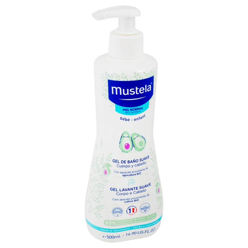 Gel Mustela Baño Suave Pnor Bebé500 Ml