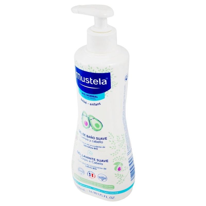 Gel Mustela Baño Suave Pnor Bebé500 Ml