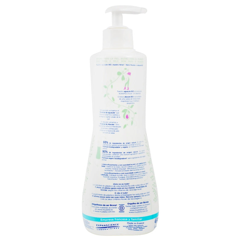 Gel Mustela Baño Suave Pnor Bebé500 Ml