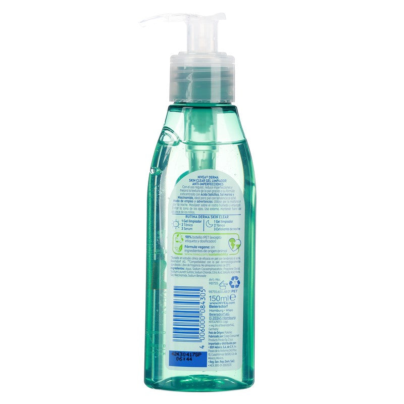 Gel Nivea Derma Skin Clear Antiimperfecciones 150 Ml 4006000084305 9