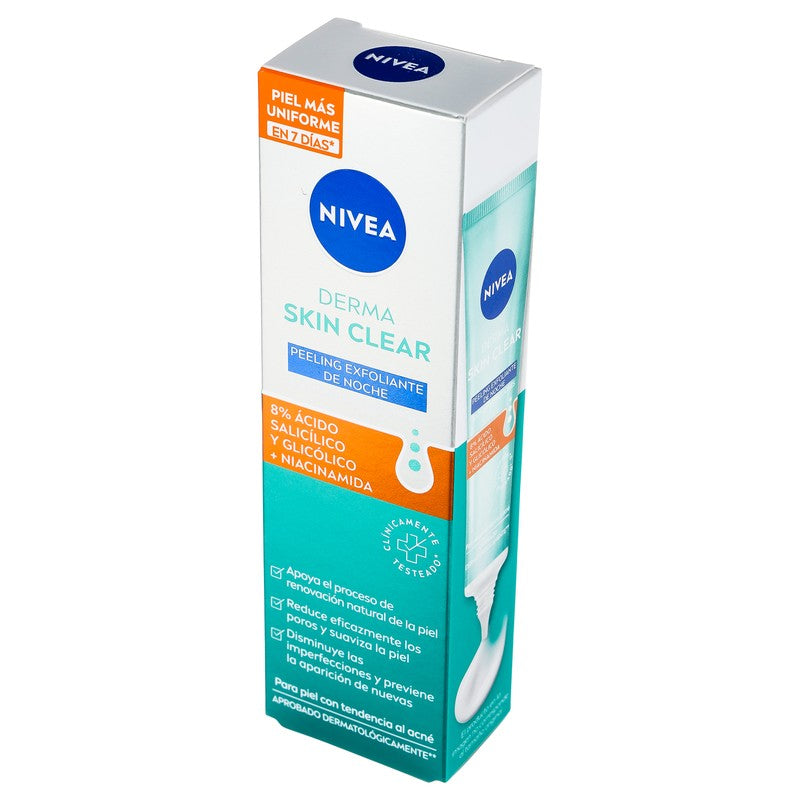 Gel Nivea Derma Skinclear Peeling Noche 40 Ml 4006000087948 4