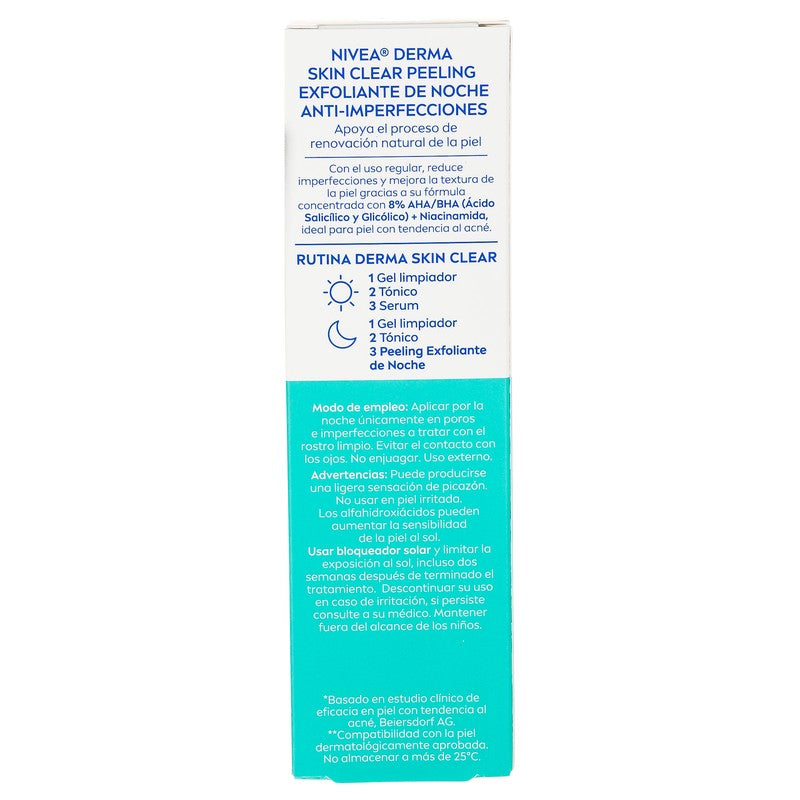 Gel Nivea Derma Skinclear Peeling Noche 40 Ml 4006000087948 7