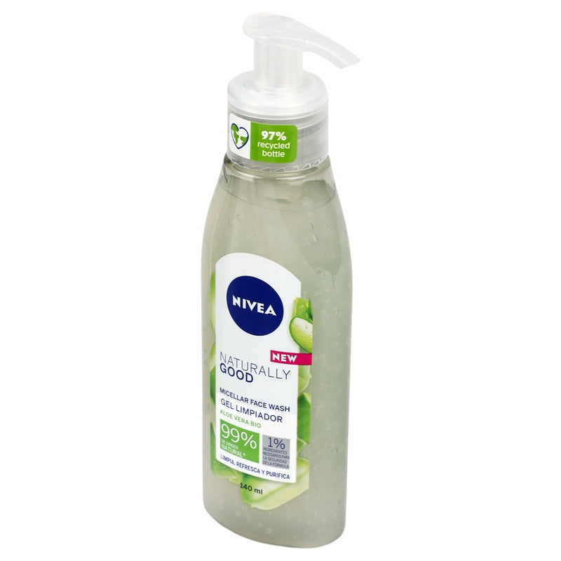Gel Nivea Limpiador Natura Aloe V 140 Ml 4005900770080