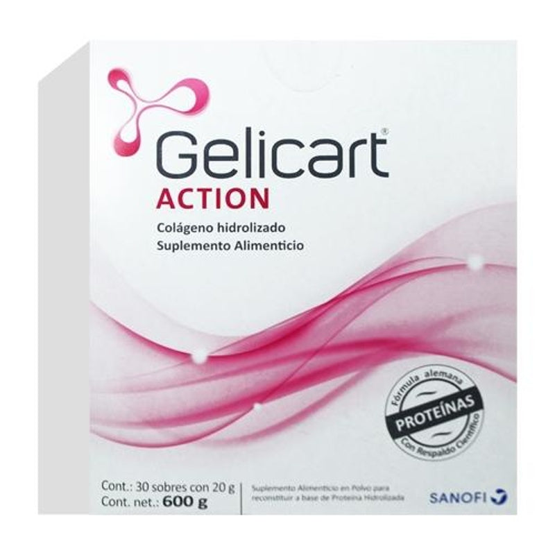 Gelicart Action 20 Gr 30 Sobres Polvo Suplemento Alimenticio